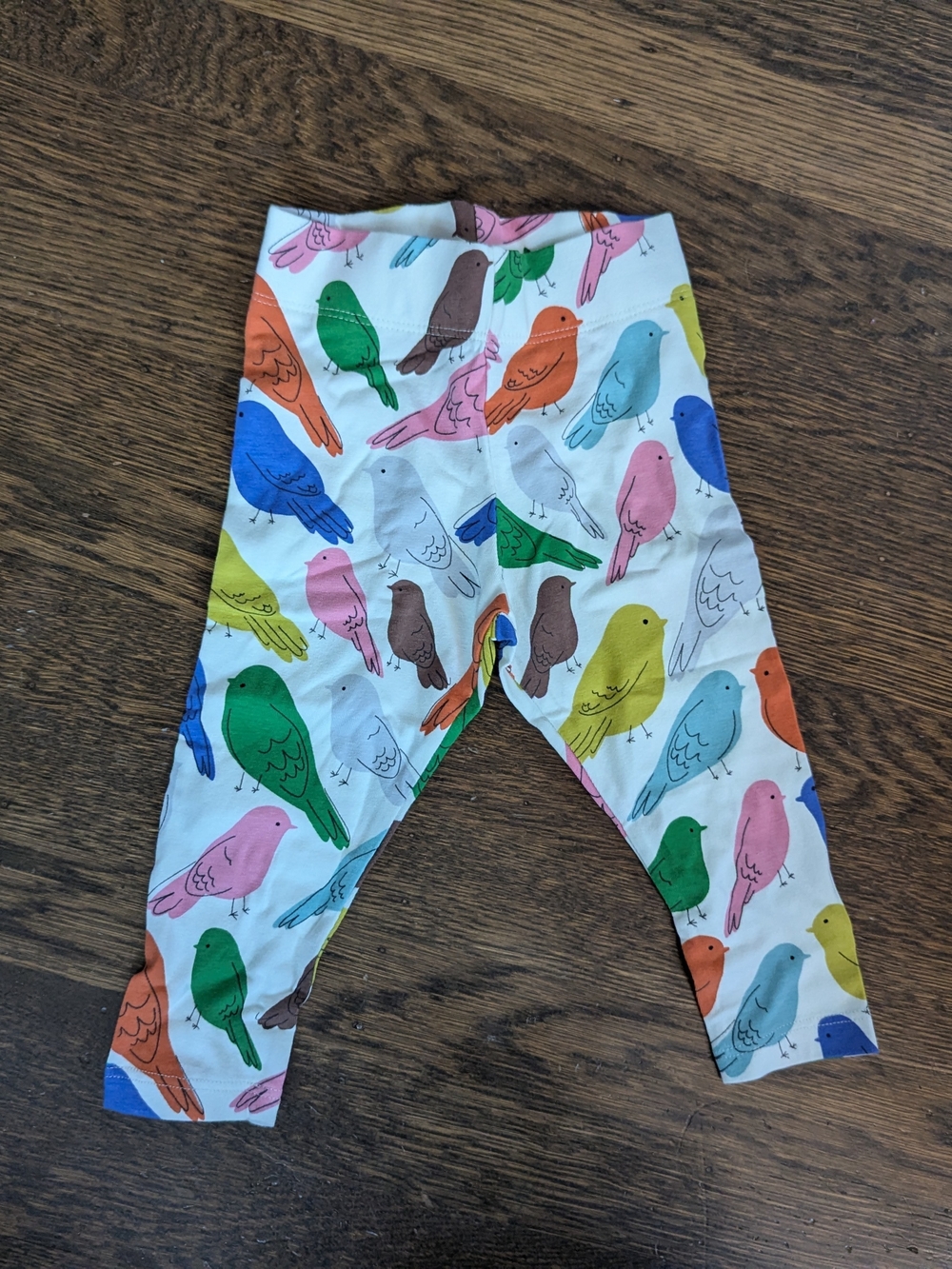 Baby Mini Boden 1.5-2Y Rainbow Bird Printed Leggings 2016 NWT